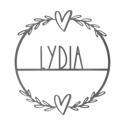 Personalized Family Custom Name Wall Sign for Wreath