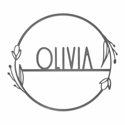 Personalized Family Custom Name Wall Sign for Wreath