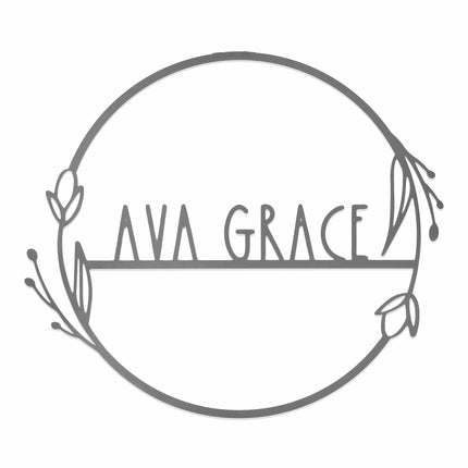 Personalized Family Custom Name Wall Sign for Wreath