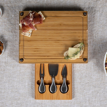 Concerto Glass Top Cheese Cutting Board & Tools Set