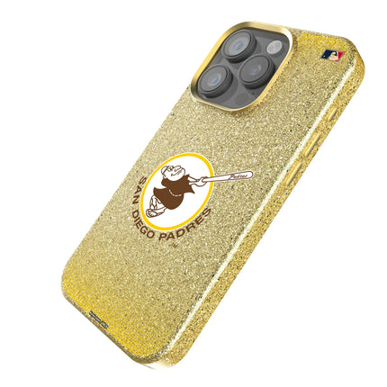 San Diego Padres 1969-1984 - Cooperstown Collection Linen Bling Phone Case for Apple iPhone