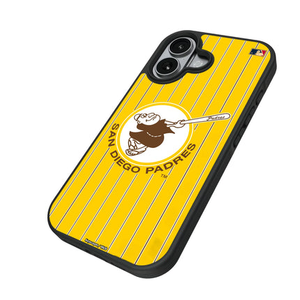 San Diego Padres 1969-1984 - Cooperstown Collection Pinstripe Bump Phone Case for Apple iPhone