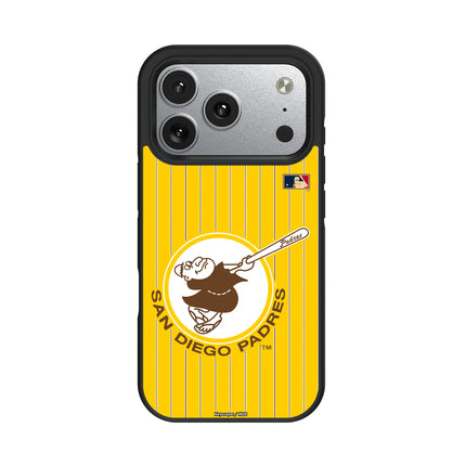 San Diego Padres 1969-1984 - Cooperstown Collection Pinstripe Bump Phone Case for Apple iPhone