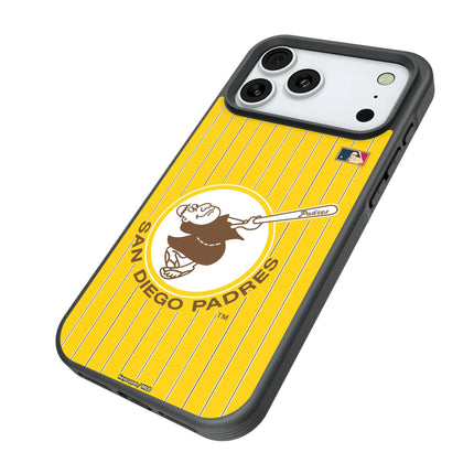 San Diego Padres 1969-1984 - Cooperstown Collection Pinstripe Bump Phone Case for Apple iPhone
