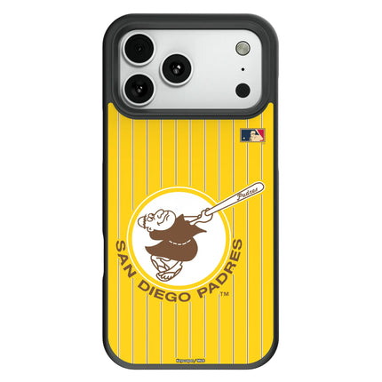 San Diego Padres 1969-1984 - Cooperstown Collection Pinstripe Bump Phone Case for Apple iPhone