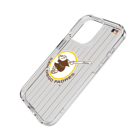 San Diego Padres 1969-1984 - Cooperstown Collection Pinstripe Clear Phone Case for Apple iPhone