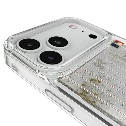 San Diego Padres 1969-1984 - Cooperstown Collection Pinstripe Glitter Phone Case for Apple iPhone