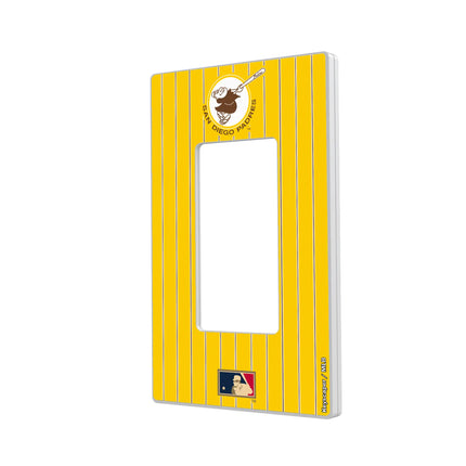 San Diego Padres 1969-1984 - Cooperstown Collection Pinstripe Hidden-Screw Light Switch Plate