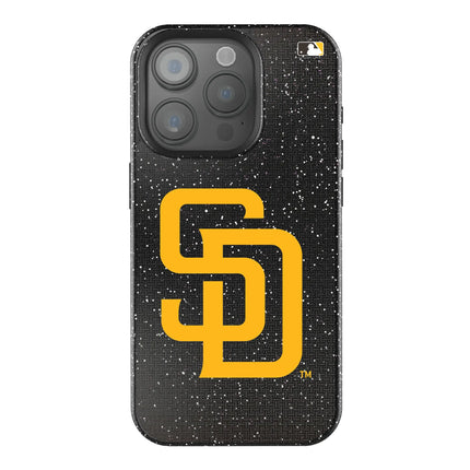 San Diego Padres Linen Black Bling Phone Case for Apple iPhone