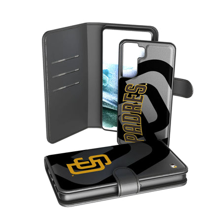 San Diego Padres Monocolor Tilt Wallet Phone Case for Apple iPhone