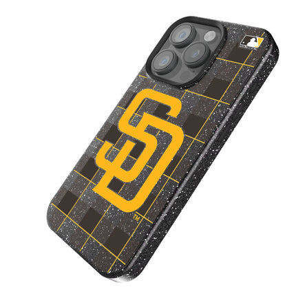 San Diego Padres Plaid Black Bling Phone Case for Apple iPhone