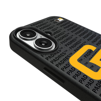 San Diego Padres Text Backdrop MagSafe Compatible Phone Case for Apple iPhone