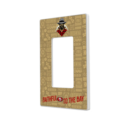 San Francisco 49ers Deco Hidden-Screw Light Switch Plate