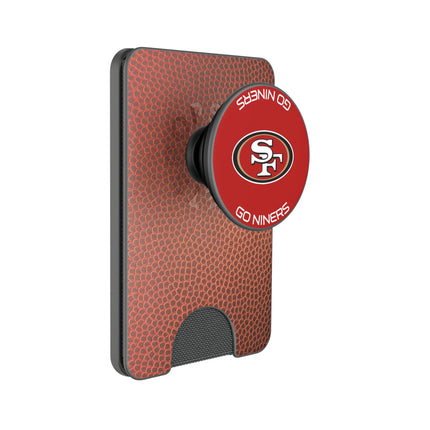 San Francisco 49ers Football PopSockets MagSafe-Compatible PopWallet+