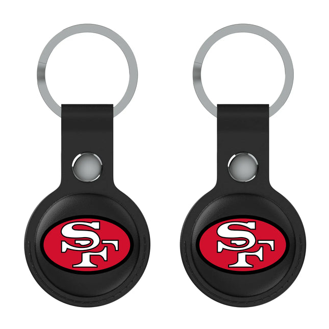 San Francisco 49ers Historic Collection Insignia Black Airtag Holder 2-Pack