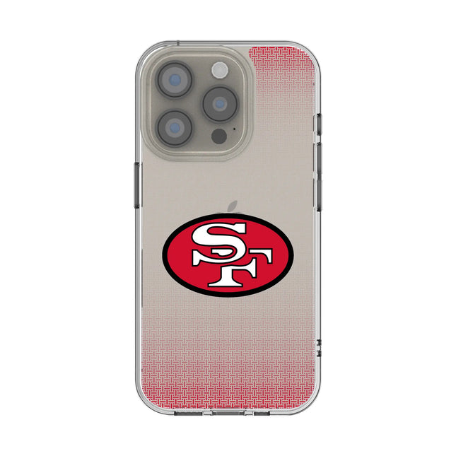 San Francisco 49ers Historic Collection Linen Clear Phone Case for Apple iPhone