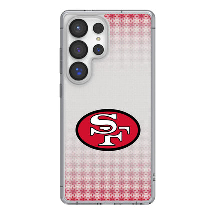 San Francisco 49ers Historic Collection Linen Clear Phone Case for Samsung Galaxy