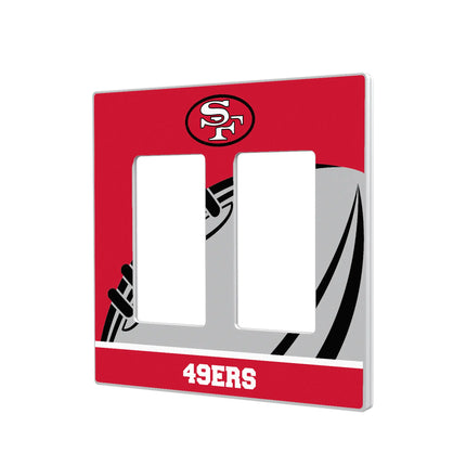 San Francisco 49ers Historic Collection Passtime Hidden-Screw Light Switch Plate