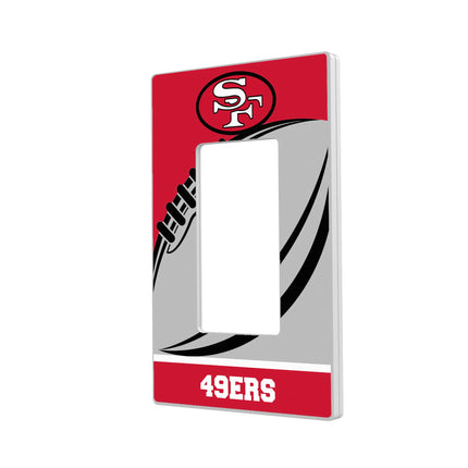 San Francisco 49ers Historic Collection Passtime Hidden-Screw Light Switch Plate