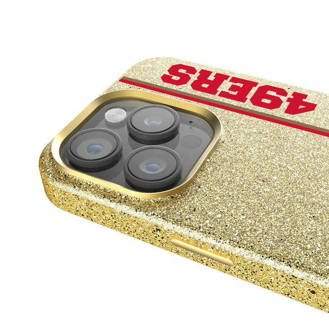 San Francisco 49ers Historic Collection Sidebar Bling Phone Case for Apple iPhone