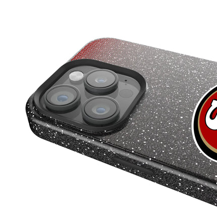 San Francisco 49ers Linen Black Bling Phone Case for Apple iPhone