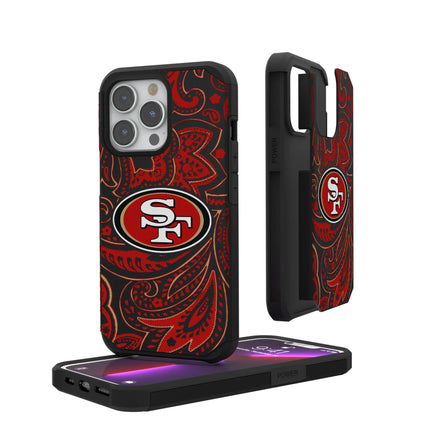 San Francisco 49ers Paisley Rugged Phone Case for Apple iPhone