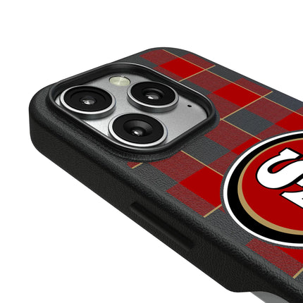San Francisco 49ers Plaid MagSafe Compatible Phone Case for Apple iPhone