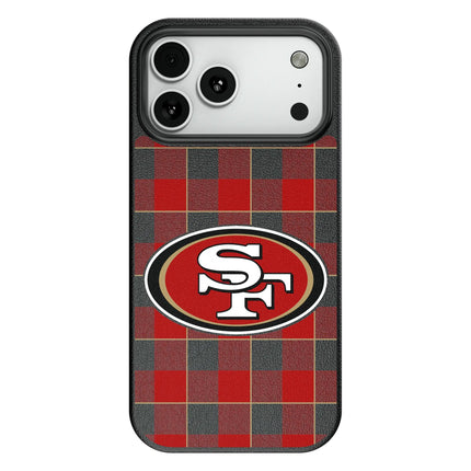 San Francisco 49ers Plaid MagSafe Compatible Phone Case for Apple iPhone