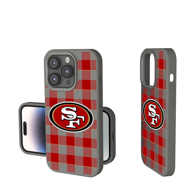San Francisco 49ers Plaid Soft Touch Phone Case for Apple iPhone