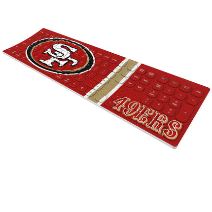 San Francisco 49ers Stripe Curved Wireless Keyboard