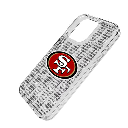 San Francisco 49ers Text Backdrop Clear Phone Case for Apple iPhone