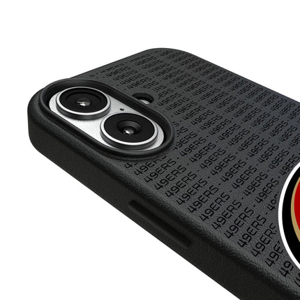 San Francisco 49ers Text Backdrop MagSafe Compatible Phone Case for Apple iPhone
