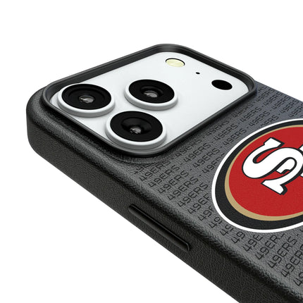 San Francisco 49ers Text Backdrop MagSafe Compatible Phone Case for Apple iPhone