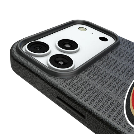 San Francisco 49ers Text Backdrop MagSafe Compatible Phone Case for Apple iPhone