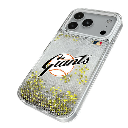San Francisco Giants 1958-1967 - Cooperstown Collection Linen Glitter Phone Case for Apple iPhone