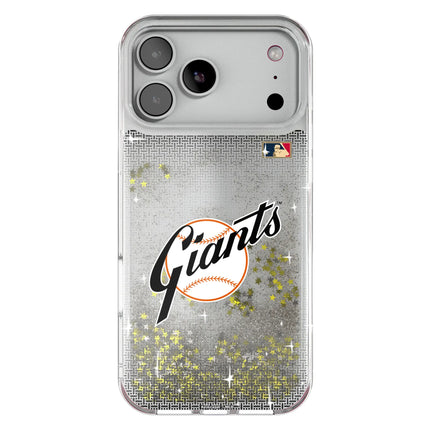 San Francisco Giants 1958-1967 - Cooperstown Collection Linen Glitter Phone Case for Apple iPhone
