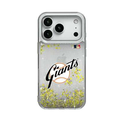 San Francisco Giants 1958-1967 - Cooperstown Collection Linen Glitter Phone Case for Apple iPhone