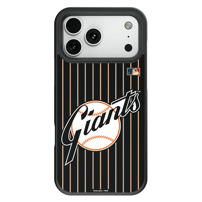 San Francisco Giants 1958-1967 - Cooperstown Collection Pinstripe Bump Phone Case for Apple iPhone
