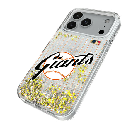 San Francisco Giants 1958-1967 - Cooperstown Collection Pinstripe Glitter Phone Case for Apple iPhone