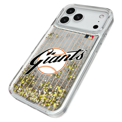 San Francisco Giants 1958-1967 - Cooperstown Collection Pinstripe Glitter Phone Case for Apple iPhone
