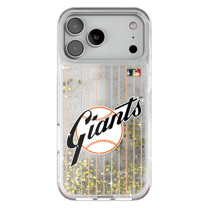 San Francisco Giants 1958-1967 - Cooperstown Collection Pinstripe Glitter Phone Case for Apple iPhone