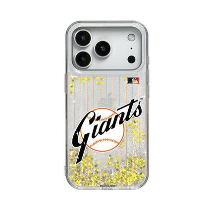 San Francisco Giants 1958-1967 - Cooperstown Collection Pinstripe Glitter Phone Case for Apple iPhone