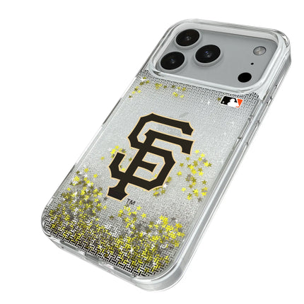 San Francisco Giants Linen Glitter Phone Case for Apple iPhone
