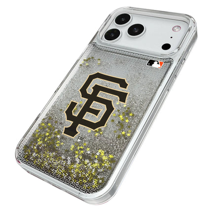 San Francisco Giants Linen Glitter Phone Case for Apple iPhone
