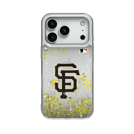 San Francisco Giants Linen Glitter Phone Case for Apple iPhone