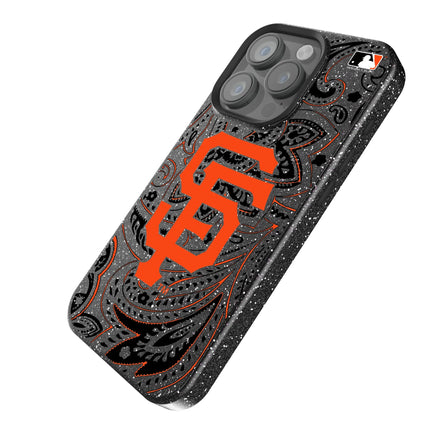 San Francisco Giants Paisley Black Bling Phone Case for Apple iPhone