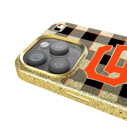 San Francisco Giants Plaid Bling Phone Case for Apple iPhone
