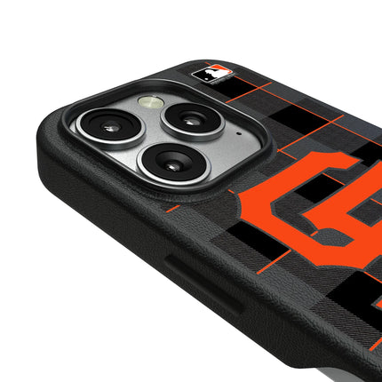 San Francisco Giants Plaid MagSafe Compatible Phone Case for Apple iPhone