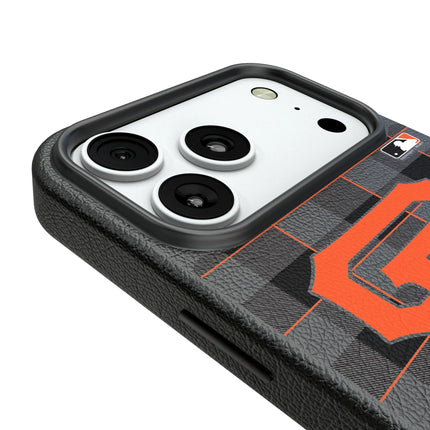 San Francisco Giants Plaid MagSafe Compatible Phone Case for Apple iPhone