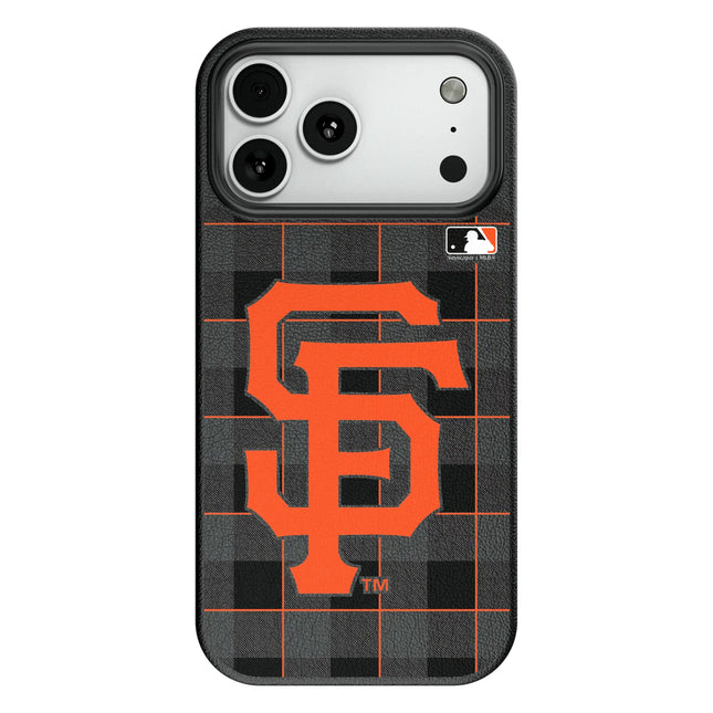 San Francisco Giants Plaid MagSafe Compatible Phone Case for Apple iPhone